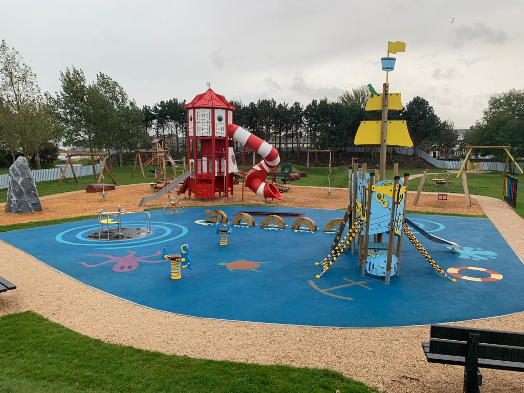 Childrens colourful play park