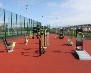 An image of an outdoor gym we built