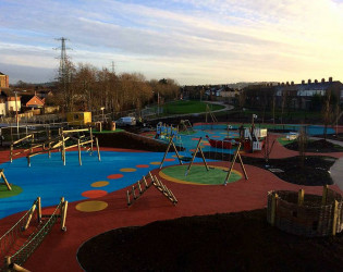 Childrens colourful play park