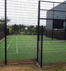 A basket ball court we created