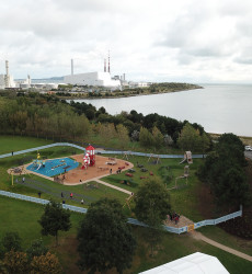 Aerial image of a childrens playpark