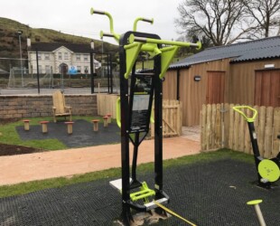An image of an outdoor gym we built