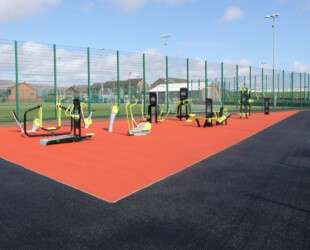 An image of an outdoor gym we built